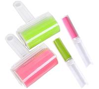 4 Pcs Brosse Adhesive，Rouleau Lavable et Réutilisable Rouleau，pour cheveux, poussière, vêtements, sièges, canapés, meubles et tapis.