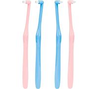 4 Pcs Brosses À Dents Touffetées,Brosse À Dents À Une Touffe Conique Et Rond,Nettoyage Précis Des Gencives,Soin Doux Pour Appareils Orthodontiques Et Implants,Poils Souples