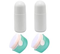 4 PCS Brush de crème solaire, applicateur de crème solaire pour enfants et 1,7 oz de rouleau vide sur des bouteilles avec couvercle facile à appliquer un applicateur de crème solaire portable ensembl