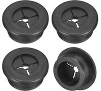 4 Pcs Cable Tidy for Cord,25 mm Desktop Cable Tidy Rubber Flexible Cable Grommets Hole Cover for Desk Computer Cable Organizer,Black