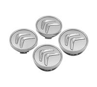 DADYM 4 pcs Cache Moyeu pour Citroen C5 II/Limousine (Bj.2008-2017) 60mm Capuchon Central Modification Enjoliveur Centre de Jante Capuchons Plastique ABS Cache-Moyeu,Silver
