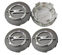 4 pcs Cache Moyeu pour Opel Astra J 54mm Capuchon Central Modification Enjoliveur Centre de Jante Capuchons Plastique ABS Cache-Moyeu,Silver