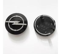4 pcs Cache Moyeu pour Opel Astra K Sports Tourer (AB Bj.2015), Capuchon Central Modification Enjoliveur Centre de Jante Capuchons Plastique ABS Cache-Moyeu,64mm-Black