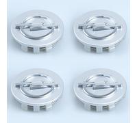 4 pcs Cache Moyeu pour Opel Insignia B Grand Sport Limousine AB Bj.2017, Capuchon Central Modification Enjoliveur Centre de Jante Capuchons Plastique ABS Cache-Moyeu,60mm-Silver