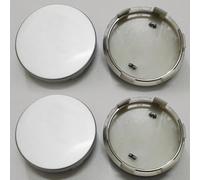 4 pcs Cache Moyeu pour Renault Megane 3/III BJ 2009-2016, Capuchon Central Modification Enjoliveur Centre de Jante Capuchons Plastique ABS Cache-Moyeu,60mm-Silver