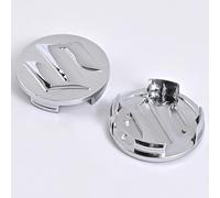 DADYM 4 pcs Cache Moyeu pour Suzuki Swift Sport 2006-2023 2024 2025, Capuchon Central Modification Enjoliveur Centre de Jante Capuchons Plastique ABS Cache-Moyeu,54mm-Silver-