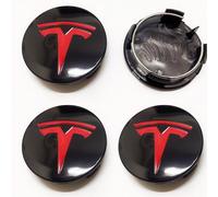 DADYM 4 pcs Cache Moyeu pour Tesla Model 3 2020-2024 56mm Capuchon Central Modification Enjoliveur Centre de Jante Capuchons Plastique ABS Cache-Moyeu,G