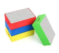 4 Pcs Cale a Poncer Carrelage,Tampons De Polissage à La Main En Diamant,Eponge Abrasive Main Pour Carreaux,Céramique,Granit,Marbre, Pierre60# 100# 200# 400#