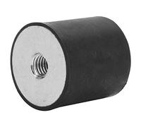 4 pcs Caoutchouc Amortisseur Anti Vibration en Caoutchouc Isolateur Monte Filetage Femelle Anti Vibration Bobine Isolateur Amortisseur en Caoutchouc Pieds De Montage DE30 M8(DE30*30 M8)