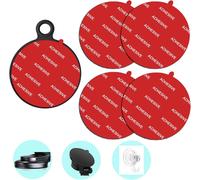 4 Pcs Car Dashboard/Windshield Adhesive Replacement Super Strong Adhesive Car Phone Holder Suction Cup Hooks 70mm Red