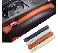 4 PCS Car Styling Accessories Seat Gap Filler Leather Pad Spacer Spacer Protective Softer Bar Slot Plug Car Gap Filler [ Random Color Delivery ]