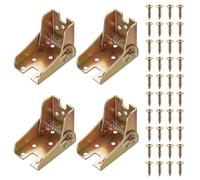 4 Pcs Charniere Pliante Autobloquante, Charnières Pliantes, Charnière Pliante à 90 Degrés, Supports de Pieds de Table Pliables Extension, Charnières de Pieds Pliables Pliants pour Pieds de Table Lit