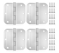 4 Pcs Charniere Porte, Charnières pour Placards, Charniere Inox, Charnière en Acier Inoxydable, Charnières Pliantes pour Porte Placard, Charnière Invisible pour Meubles Fenetre Boîte portes en bois