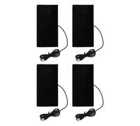 4 PCS Chauffage Électrique En Tissu, DC 5V Coussin Chauffant Électrique Coussin Chauffant USB Coussin Chauffant En Fibre De Carbone Coussin Chauffant Portable Pour Dos Cou Lombaire