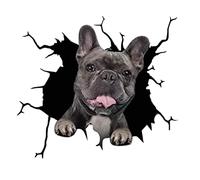 4 PCS Chien Autocollants De Voiture, 3D Labrador Stickers Voiture Autocollants Personnalisés Drôle Bouledogue Français Autocollants De Voiture Réaliste Chien Vinyle Autocollant De Fenêtre-30cmx30cm