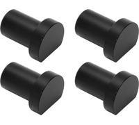 4 Pcs Chien d'Etabli Diamètre 19mm Pivot d'Etabli Alliage d'Aluminium Haute Résistance Travail du Bois Arrêt Tenon Noir