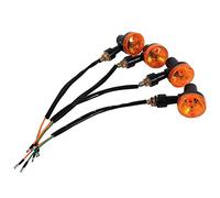 4 Pcs Clignotants Lumières Moto Indicateurs Universels Clignotants Indicateurs Blinker Ambre Lumière 12 V pour La plupart des Moto Rue Vélo Scooter Cruiser