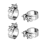 4 Pcs Collier de Serrage Tuyau Réglable 32-35 mm, Collier de Serrage Inox, Colliers de Serrage à Vis Metallique, Boulons Collier Durite pour Tuyau à Essence Diesel Piscine