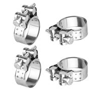4 Pcs Collier de Serrage Tuyau Réglable 40-43 mm, Collier de Serrage Inox, Colliers de Serrage à Vis Metallique, Boulons Collier Durite pour Tuyau à Essence Diesel Piscine
