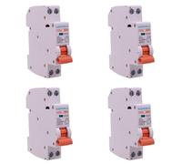 4 PCS Commutateur Magnétothermique 13A, MCB Courbe C 1P+N 6KA, 220V, Slim Solo 1 Module DIN