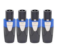 4 pcs connecteurs speakon,adaptés aux nl4fx speakon prise connecteurs câbles speakon,convertisseur 4 broches femelle vers nl4fc mâle,prise nl2fx 4 pôles pour haut-parleurs powercon twist lock
