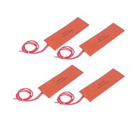 4 PCS Coussin Chauffant en Caoutchouc de Silicone, Couverture Thermique Flexible 50x150mm Équipement Industriel de Chauffage de Tuyau Industriel pour Équipements de Réservoirs de