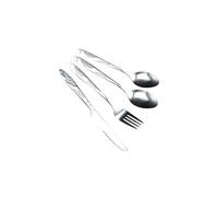4 pcs couteaux en acier inoxydable fourchette cuillère famille voyage camping couverts eyeful - vert