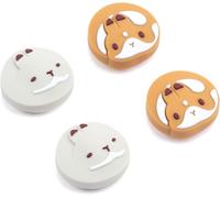 4 Pcs Cute Silicone Joystick Caps Kawaii Rabbit Compatible with Switch/OLED/Switch Lite,Garden Season
