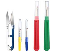 4 Pcs Découseur De Couture, Grand et Petit Fil De Couture, Dissolvant De Coupe-Fil, Découd-Vite Pour Couture, Découseur de Point, Sac De Rangement, Pour Couture, Travaux Manuels