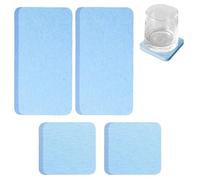 4 Pcs Dessous De Verre Diatomite sous-Verres en Diatomite Absorbant l'eau avec 16 Pastilles AdhéSives, Plateau en Pierre Absorbant l'eau pour Savon, Gobelets, Bouteilles et Bouteilles De CosméTiques