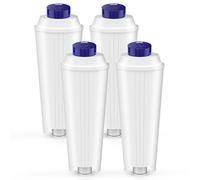 4 Pcs DLSC002 Filtres pour Delonghi Magnifica s,Dinamica,ECAM,ESAM,ETAM,Primadonna,BCO,EC Serie Machine à café, Cartouches de Filtre à eau pour Delonghi, pour Adoucir l'eau et Réduire le Calcaire