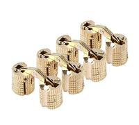 4 pcs Doré Corps Charnière Laiton Caché Dissimulé Charnière 8 mm Invisible Charnière de Corps avec Ouverture à 180 ° Angle pour DIY Boîte à Bijoux