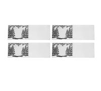 4 pcs dossiers de gaufrage conception de relief surélevé DIY Craquage en plastique en plastique Modèle de plaquette
