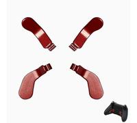 4 Pcs Elite Controller Paddles for Xbox Elite Series 2 for Xbox Elite 2 Core Controller, Metallic Stainless Steel Paddlesfor Xbox One Elite (Dull Red)