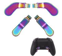 4 PCS Elite Controller Paddles for Xbox One Elite Controller Series 2 Model 1797/1698,Stainless Steel Replacement Parts for Xbox Elite Controller Series 2 Core(Rainbow)