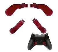 4 PCS Elite Controller Paddles for Xbox One Elite Controller Series 2 Model 1797/1698,Stainless Steel Replacement Parts for Xbox Elite Controller Series 2 Core(Dull Red)