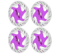 4 PCS En Aluminium RC Disque De Frein De Voiture Métal Hex Adaptateur, Anodisé Anti-Rouille CNC Usinage Technologie pour 1/10 Télécommande Voiture (PURPLE)