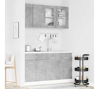 vidaXL Ensemble de 4 meubles de cuisine Lyon – bois d'ingénierie blanc