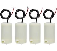 4 pcs/Ensemble Mini Micro Pompe À Eau Submersible 3V -5V 1.2-1.6L/Min 0.3-0.8 Mètres,pour Aquarium Fontaine Aquarium