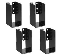 4 Pcs Equerre de Fixation Sabot Charpente, Connecteurs Fixation Poteau Bois 1.57x3.4, Connecteurs de Poutres, Connecteur de Solive Poutre Bois, Équerre de Solive pour 40x88 mm Poteau Sur Terrasse Bois
