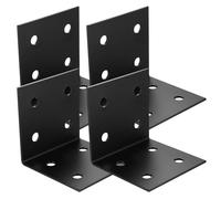 4 Pcs Equerre Metal, Équerre de Fixation en Métal, Support en L Angle Droit, Equerre d'assemblage 90 Degrés Renforcée, Équerre de Coin pour Réparation Connecteur de Meubles(90 x 90 x 90 mm)