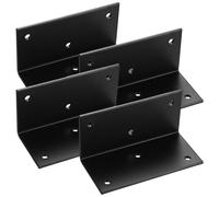 4 Pcs Equerre Metal, Équerre de Fixation en Métal, Support en L Angle Droit, Equerre d'assemblage 90 Degrés Renforcée, Équerre de Coin pour Réparation Connecteur de Meubles(50 x 50 x 100 mm)