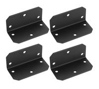 4 Pcs Equerre Metal Perforées, Equerre d'Assemblage Renforcée, Équerre Angle, Equerre de Fixation en 90 Degrés pour Fixation de Meubles en Bois, Connecteurs de Jonction, 100 x 100 x 40 mm