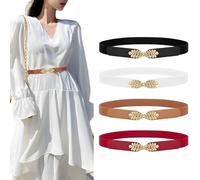 4 Pcs Femme Ceinture Stretch Vintage Robe large Ceinture Femme Mode Corset