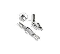 4 Pcs Folding Hinges 90 Degree Full Overlay Stainless Steel Door Hinge Invisible Kitchen Cabinet Hinge with 16 Screws for Cupboard Door Cab