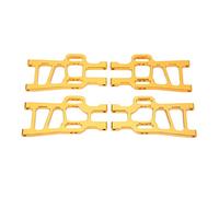 4 Pcs Front Rear Suspension Arms Set for HSP Racing 94111 1/10 RC Car, Aluminum Alloy Upgrade Parts, High Strength RC Suspension Arms, Lightweight Durable Replacement for Off - Roa (Gold)