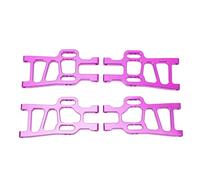 4 Pcs Front Rear Suspension Arms Set for HSP Racing 94111 1/10 RC Car, Aluminum Alloy Upgrade Parts, High Strength RC Suspension Arms, Lightweight Durable Replacement for Off - Roa (Purple)
