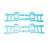 4 Pcs Front Rear Suspension Arms Set for HSP Racing 94111 1/10 RC Car, Aluminum Alloy Upgrade Parts, High Strength RC Suspension Arms, Lightweight Durable Replacement for Off - Roa (Blue)