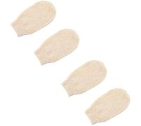 4 Pcs Gant de Crin, Gant Exfoliant Lavable, Gant de Toilette Exfoliant Convient à Tous les Types de Peaux, Gant Gommage Corps