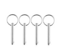 4 Pcs Goupilles à dégagement rapide Broches à dégagement marin rapide en acier inoxydable avec extrémité à boule à ressort accessoires de verrouillage, goupille de verrouillage à bille(8 x 72 mm)